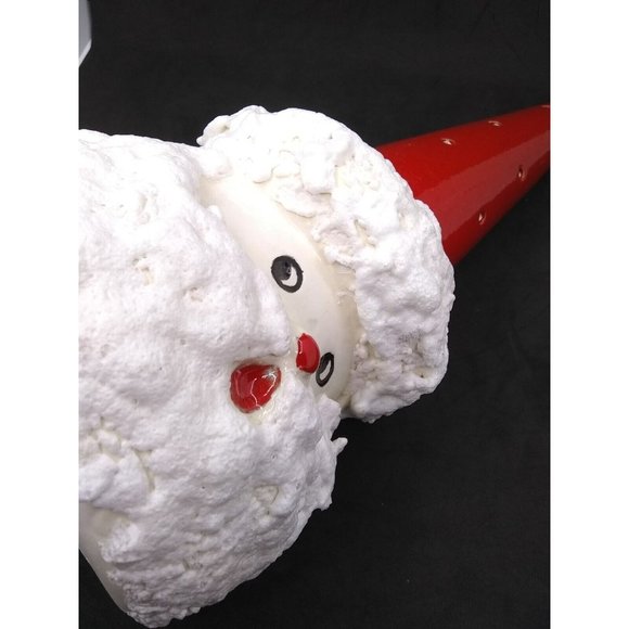 Santa Claus 12.75" Faux Candle Votive Holder? Decor Signed Bhadon - Picture 2 of 9